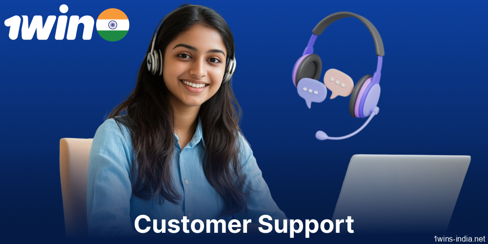 1win customer support services for players from India