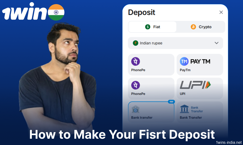 Guide on making deposits on 1win for players from India